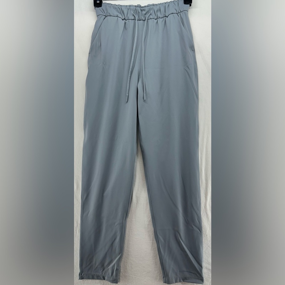 Lululemon Keep Moving Pant 7/8 Gray High-Rise Stretch W5DFGS Womens Size 4